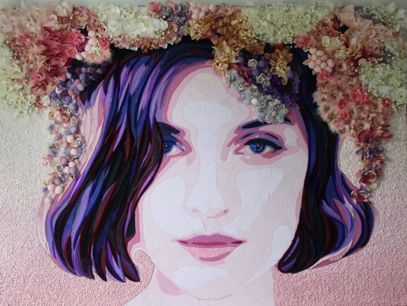 "Lovely Pink" (110 CM X 150 CM)