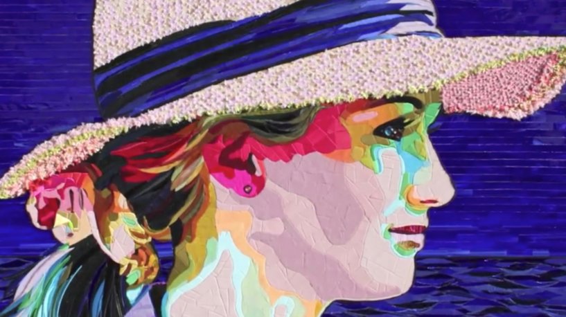 "Beachgirl at Night" (110 CM X 165 CM)