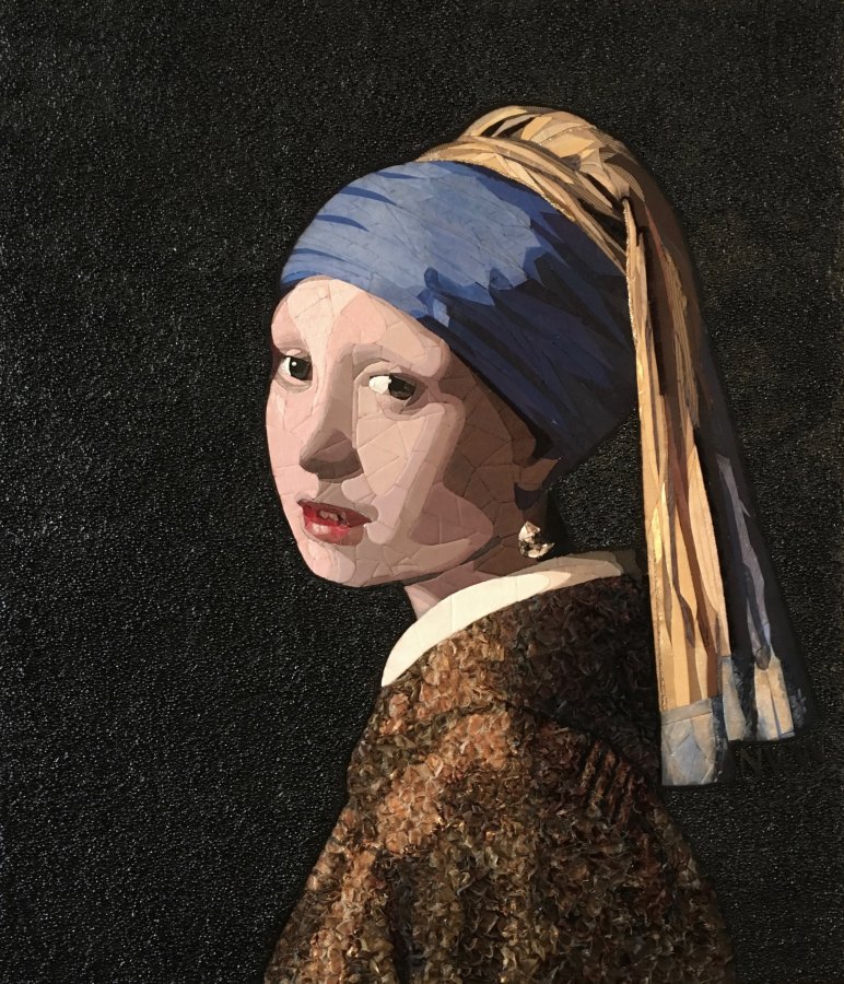 "Meisje met de parel" (110 CM X 95 CM)