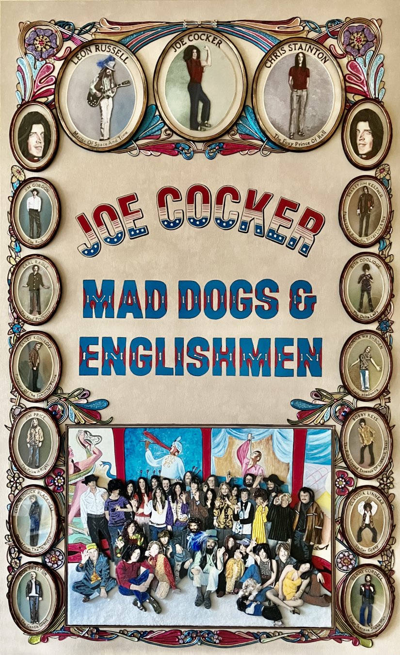 Joe Cocker "Mad Dogs & Englishmen" (163 CM X 100 CM X 4 CM)